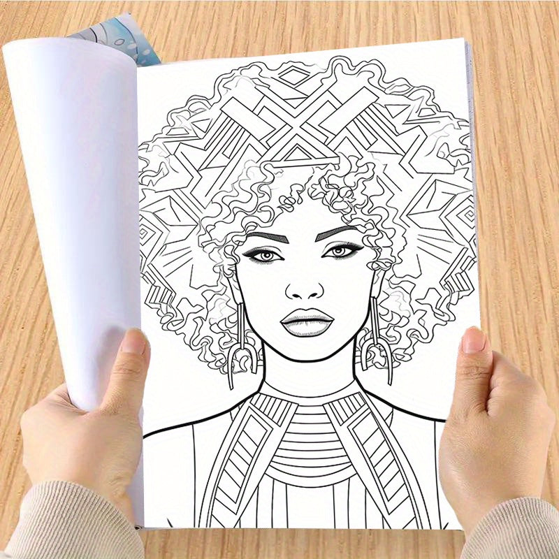 Cute Black Girls Coloring Book