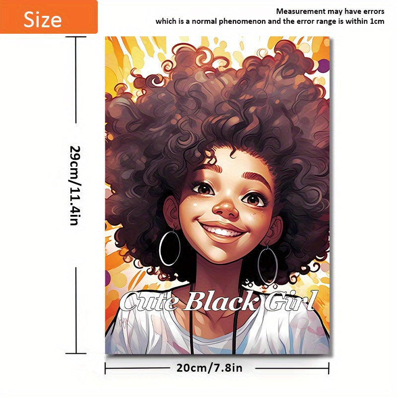 Cute Black Girls Coloring Book