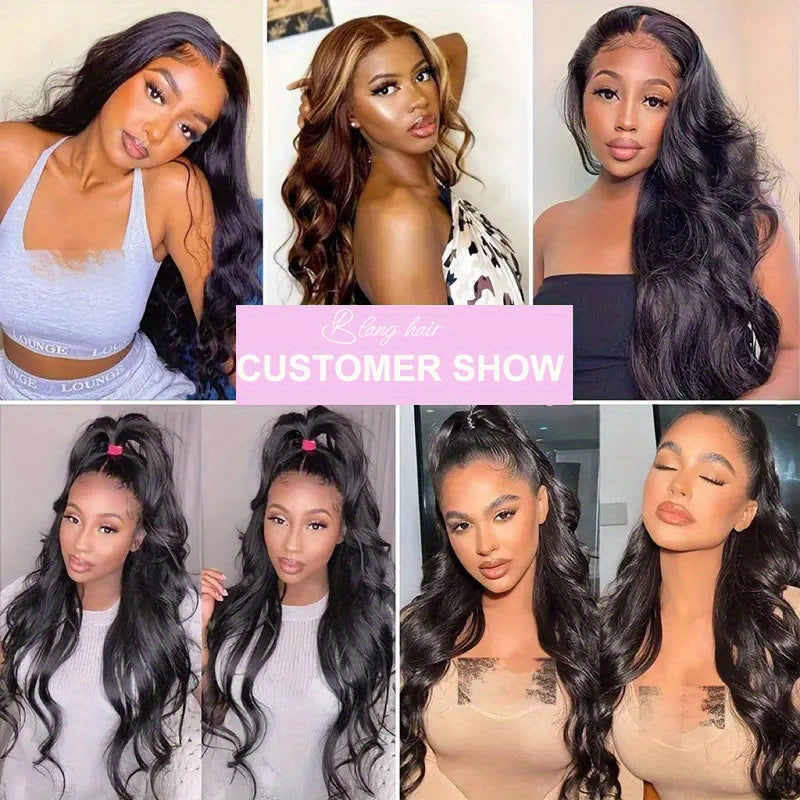 Glueless Pre Plucked 13x4 HD Human Hair Body Wave Lace Closure Wig