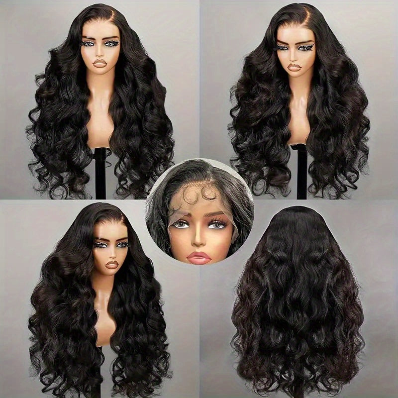 Glueless Pre Plucked 13x4 HD Human Hair Body Wave Lace Closure Wig