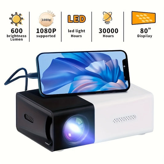 Compact 3000+ Lumens HD Mini Projector