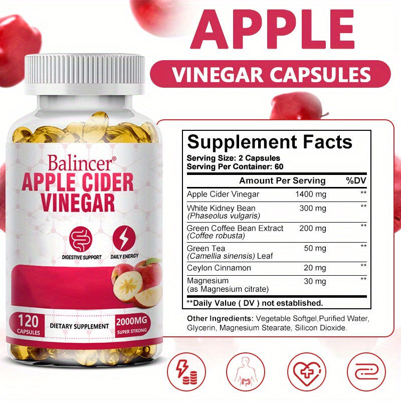 Apple Cider Vinegar Capsules With Ceylon Cinnamon Magnesium