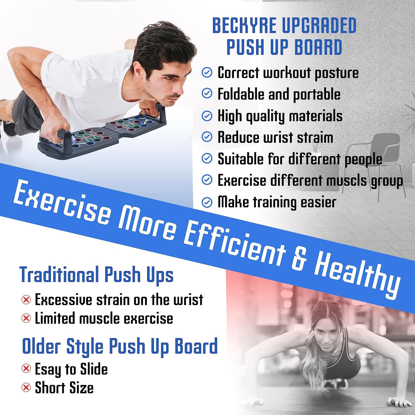 Premium Multifunctional Folding Push-up Board for Fitness Strength Training