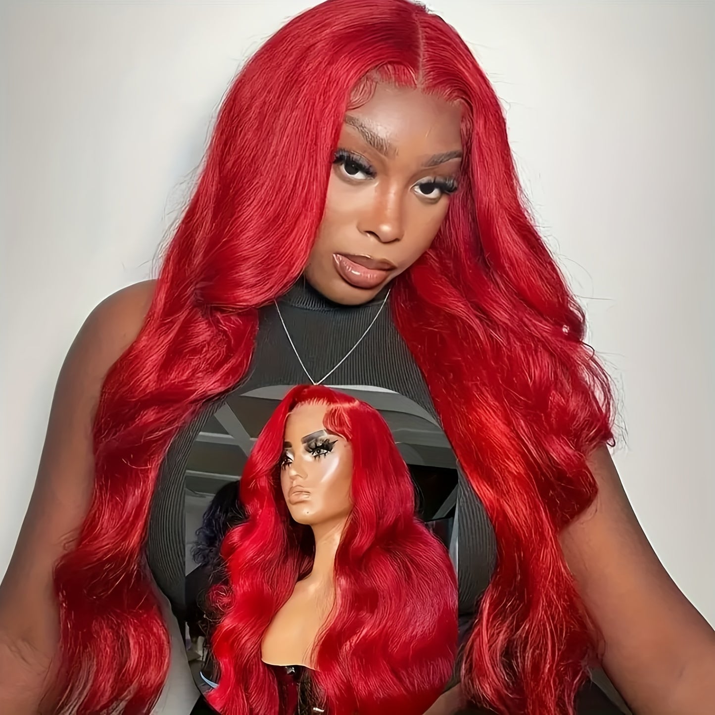 Red Body Wave 13x4 HD Lace Front Wig