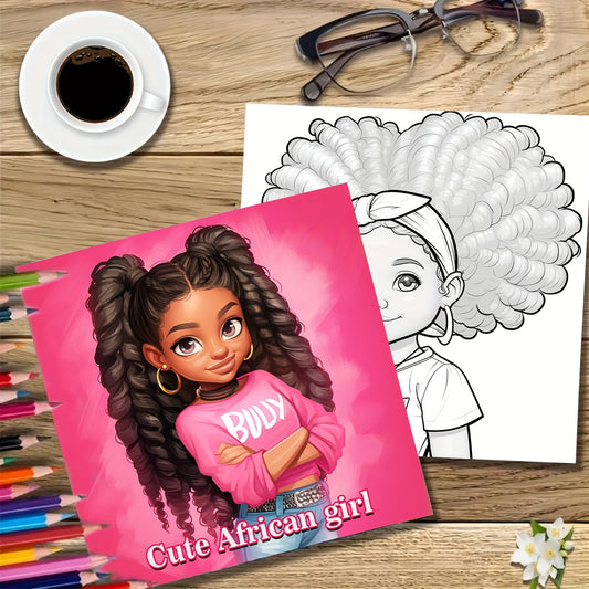 African-American Dolls Coloring Book