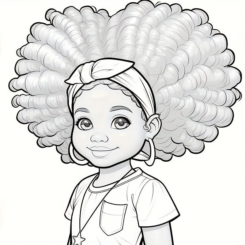 African-American Dolls Coloring Book