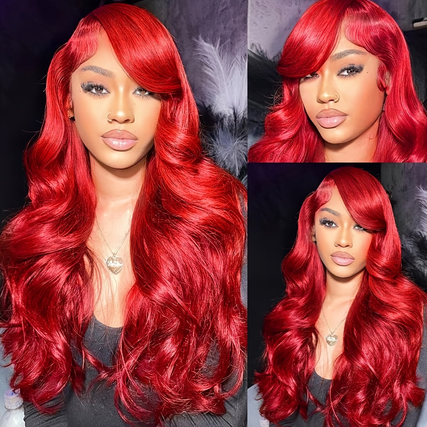 Red Body Wave 13x4 HD Lace Front Wig