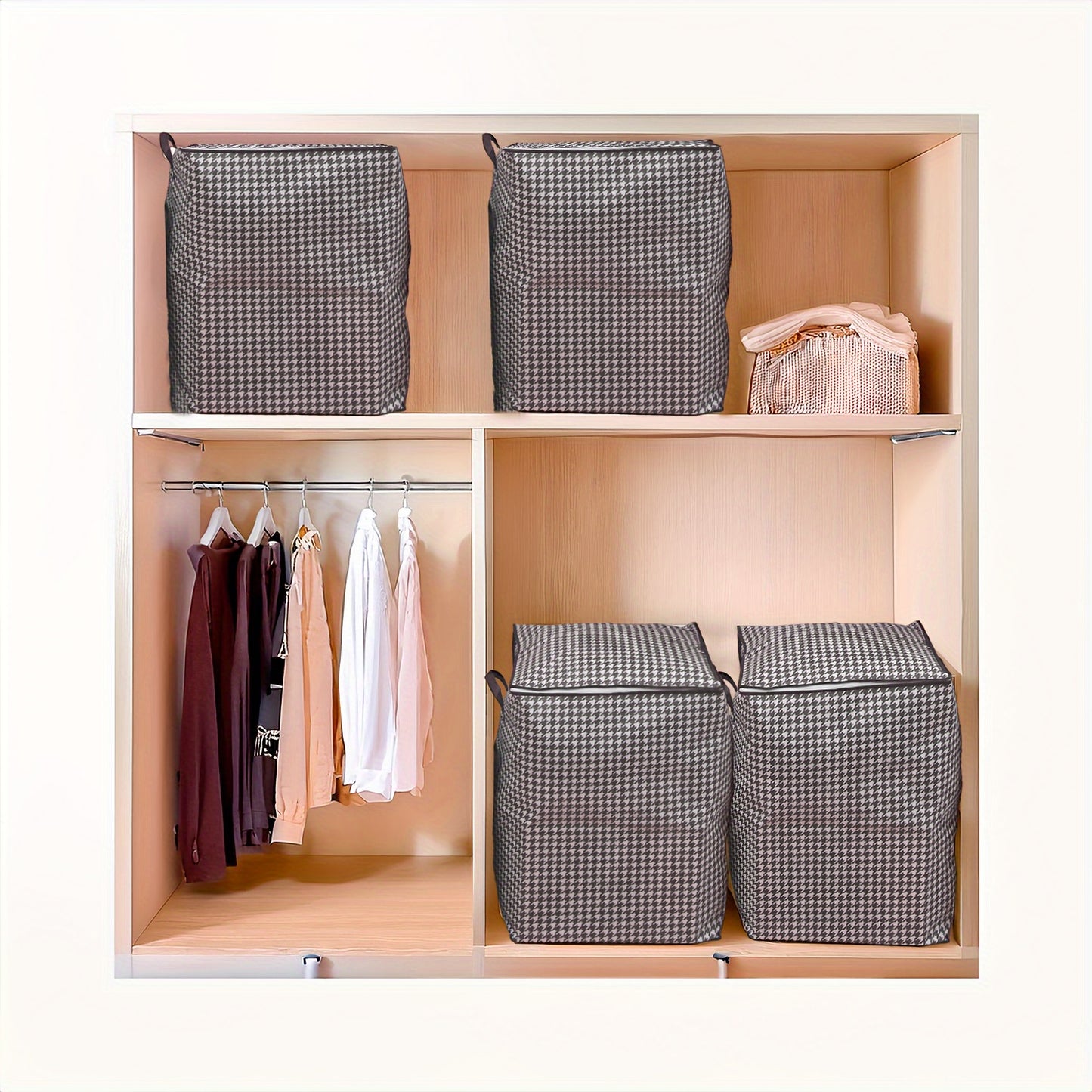 Houndstooth Storage Containers - 3 Pack