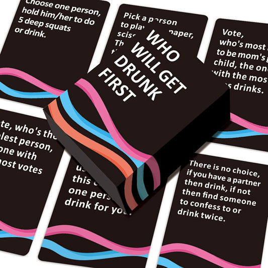 Adult Drinking Card Game - Who Will Get Drunk First