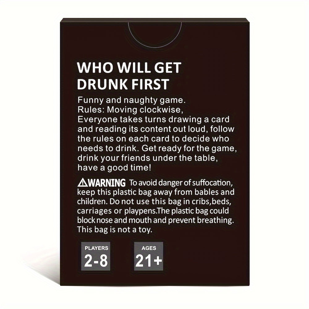 Adult Drinking Card Game - Who Will Get Drunk First