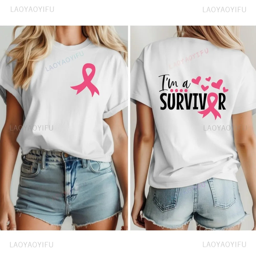 Pink October Awareness I Am A Survivor T-shirt