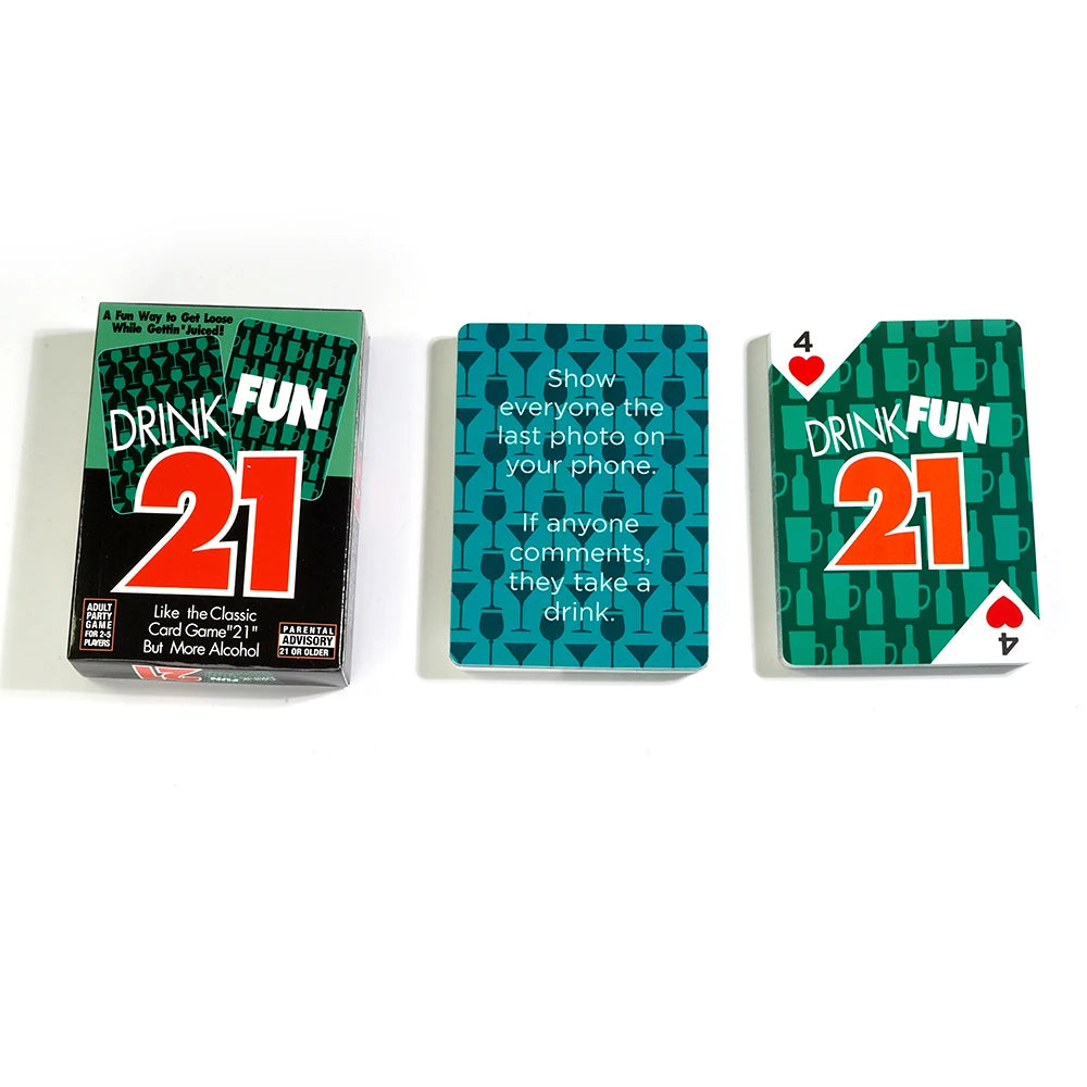 Drink Fun 21 Card Game