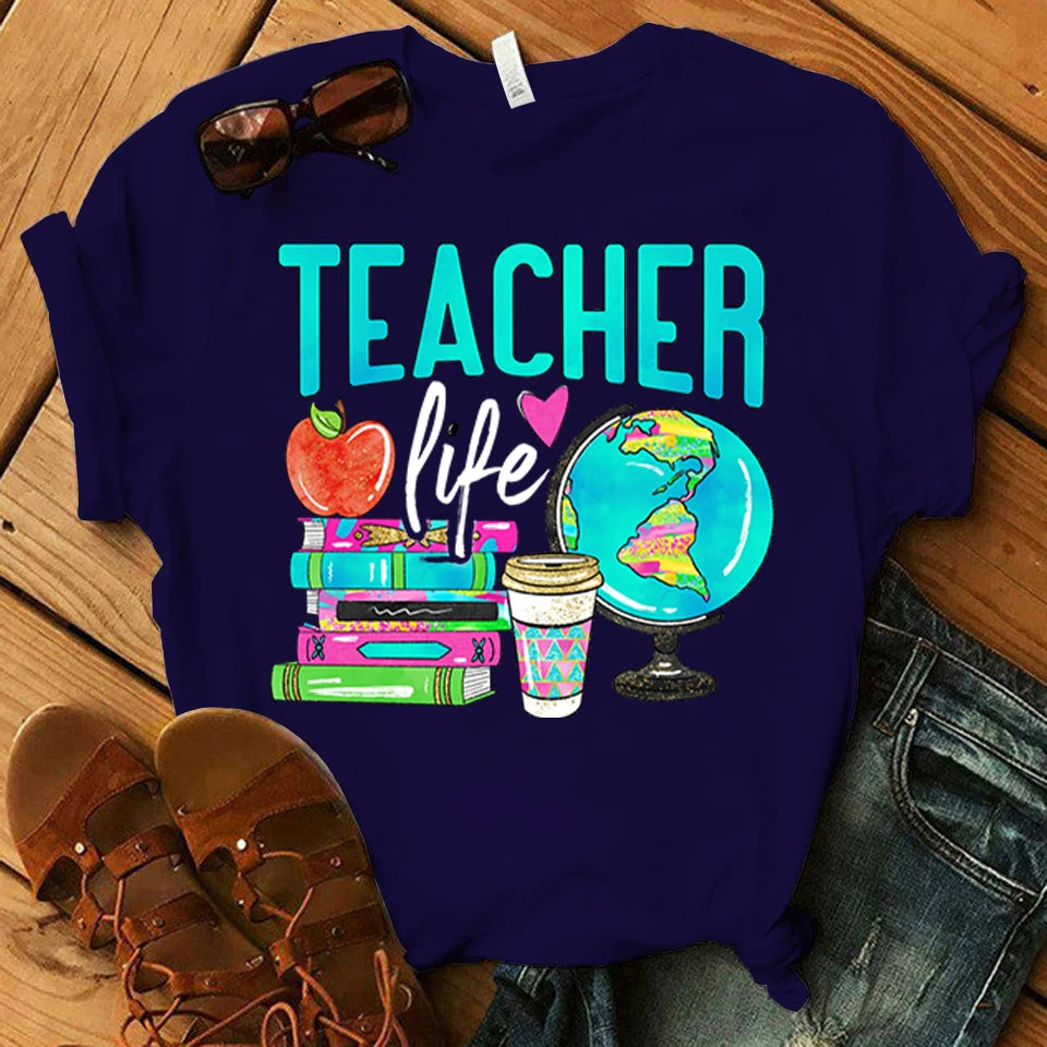 Teacher Life New Short Sleeve T-Shirt