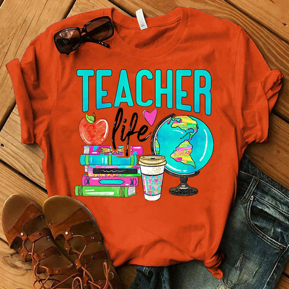 Teacher Life New Short Sleeve T-Shirt