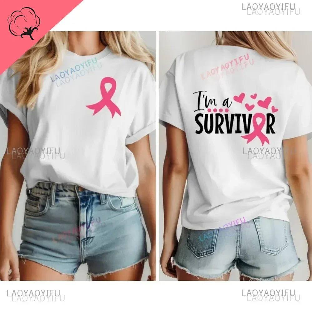 Pink October Awareness I Am A Survivor T-shirt