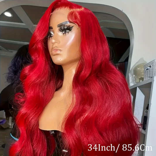 Red Body Wave 13x4 HD Lace Front Wig