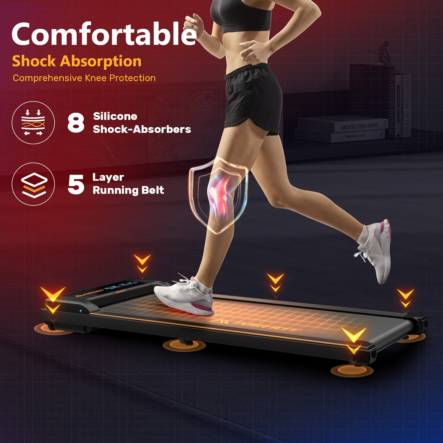 4-in-1 Under Desk Treadmill - Exercise & Fitness