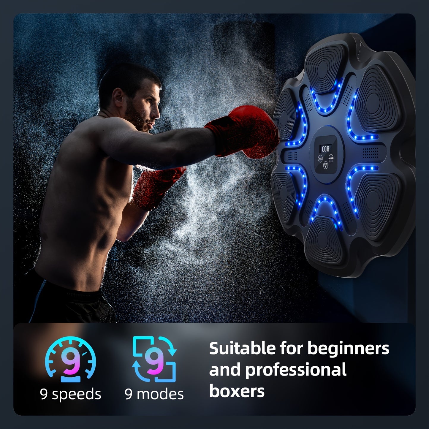 Interactive Fitness Trainer: LOVEWE Music Boxing Machine with Boxing Gloves