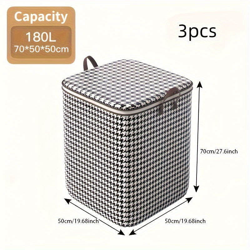 Houndstooth Storage Containers - 3 Pack