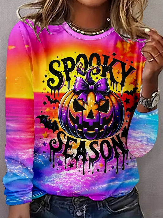 Halloween Pumpkin Print T-Shirt