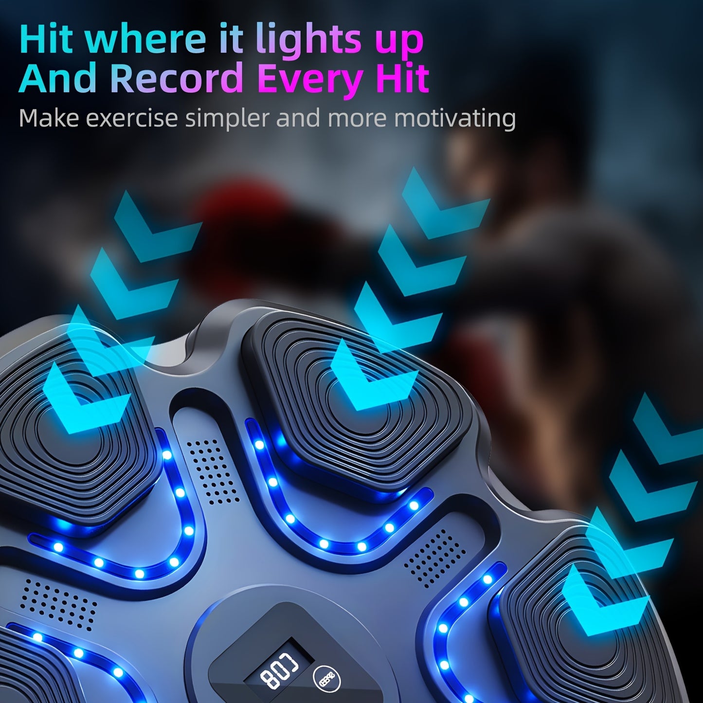 Interactive Fitness Trainer: LOVEWE Music Boxing Machine with Boxing Gloves